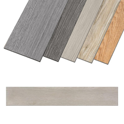 Aufun PVC Bodenbelag Vinylboden Selbstklebend 36 Stück 5.02m², Holzmaserung Bodenfliesen mit Holz-Op