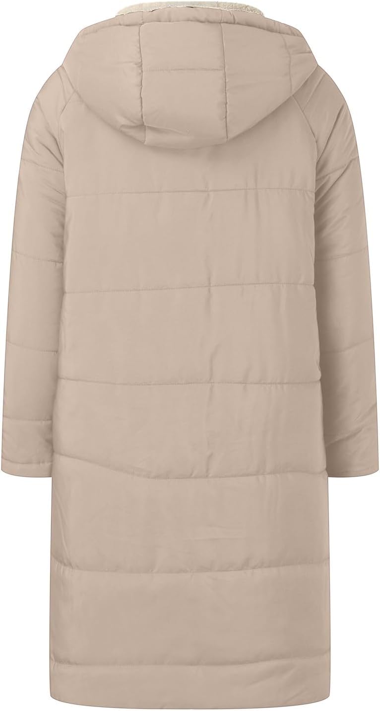 Duohropke Sherpa Jacken für Damen,Wendemantel für Damen,Damen 2023 Herbst Mode Mäntel,Damen Zip Up W