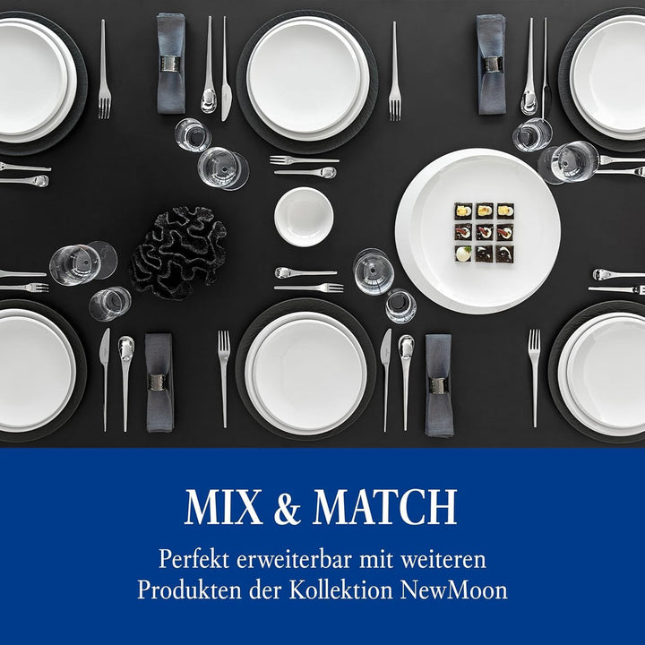 Villeroy &amp; Boch – NewMoon Besteck Set 30 teilig für 6 Personen, spülmaschinenfest, Besteckset, Tafel