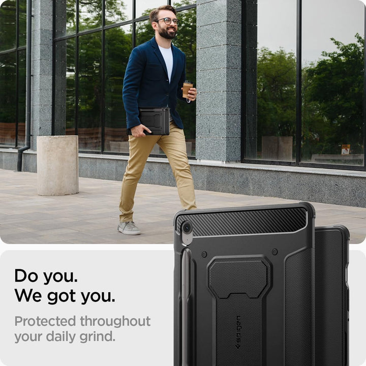 Spigen Rugged Armor Pro Hülle Entwickelt für Samsung Galaxy Tab S10 FE (2025) / Galaxy Tab S9 (2023)