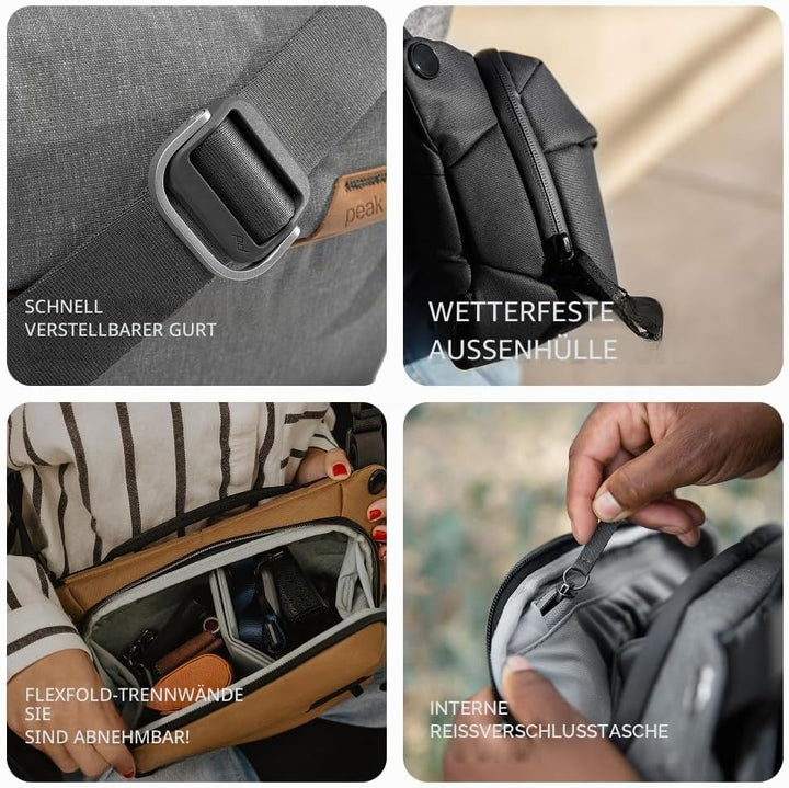 Peak Design Everyday Sling 3L, 6L und 10L, Kelp, 3L, Sling Bag