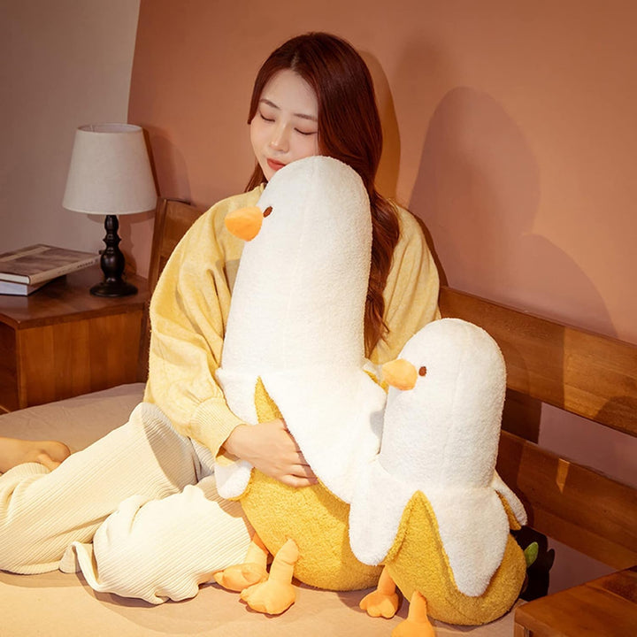 shownicer Plüschtier Banane Ente Stofftier, Kawaii Ente Plüsch, Banane Kuscheltier, Plüschkissen, We