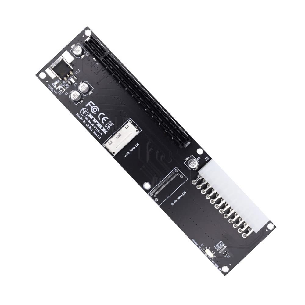 xiwai Oculink SFF-8612 8611 8X auf 16x PCIE PCI-Express Adapter mit ATX 24pin Power Port für Mainboa