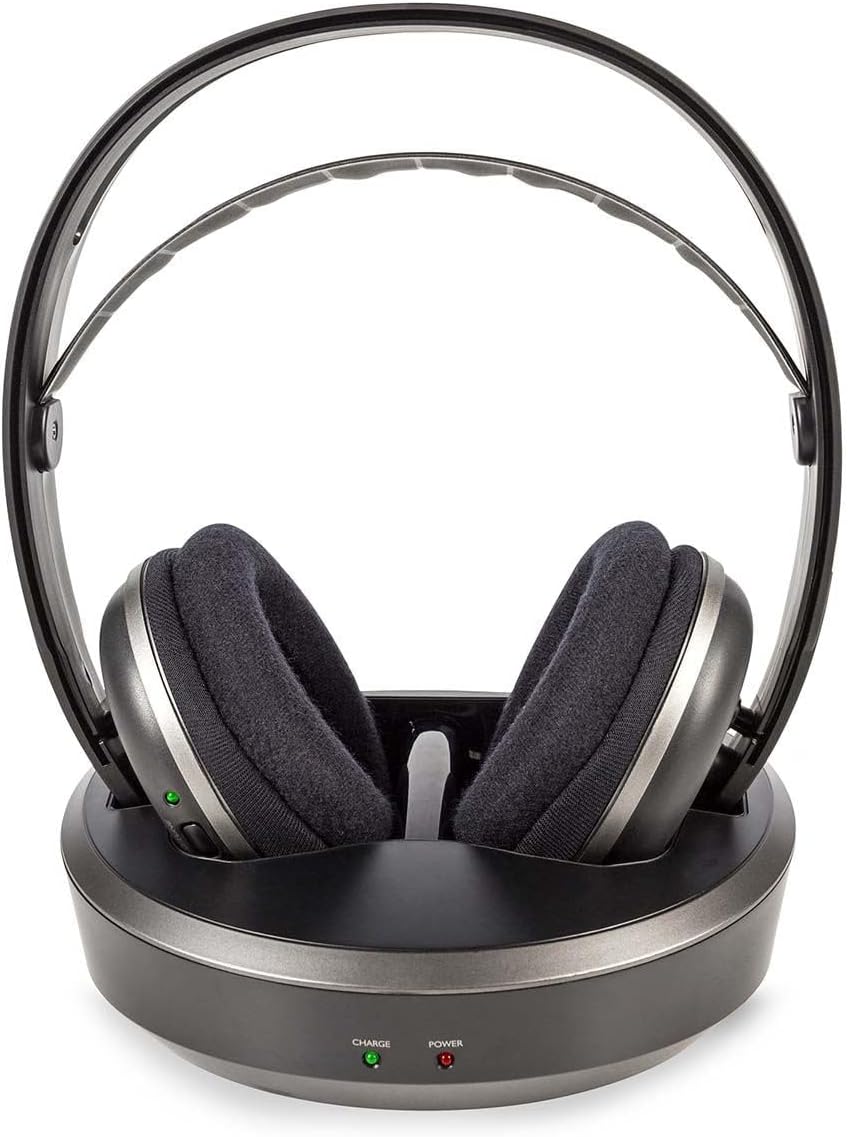 NEDIS Wireless-TV-Kopfhörer | RF | Über Ohr | max. Batteriespielzeit: 11 hrs | 100 m | Digital Audio