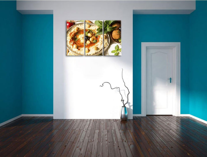 Leckerer Kartoffelbrei als 3-Teiler Leinwandbild 120x80 Bild auf Leinwand, XXL riesige Bilder fertig