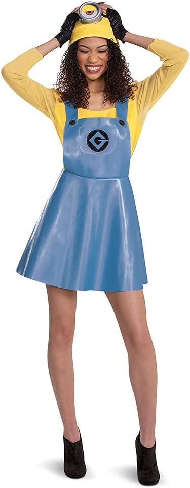 Disguise Minion Kleid Kostüm für Erwachsene, Mehrfarbig, Medium (8-10) US Mehrfarbig Medium (8-10) U
