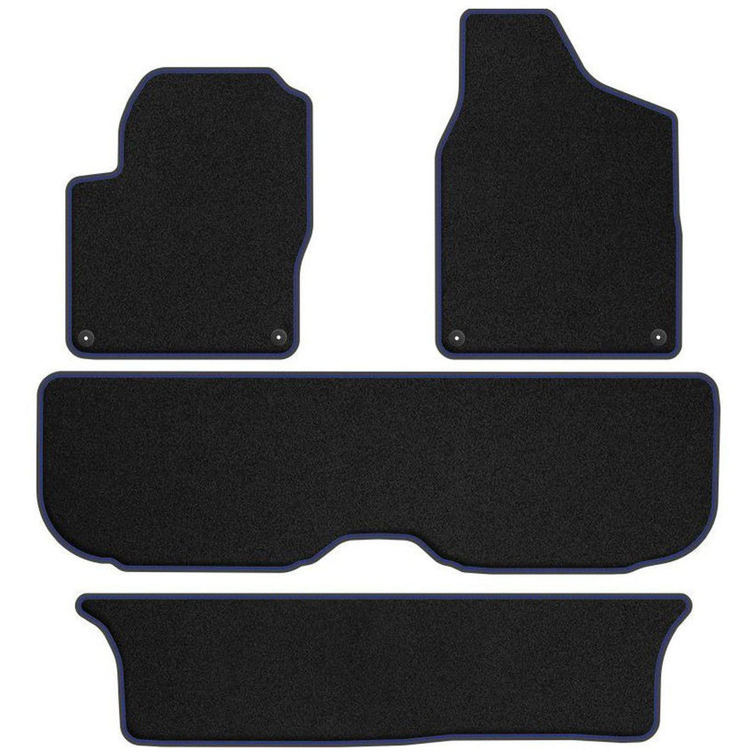 MOTOS Premium Velours-Fussmatten passend für SEAT Alhambra I 1996-2010 7 Fahrgäste - Premium, Matt,