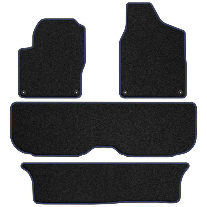 MOTOS Premium Velours-Fussmatten passend für SEAT Alhambra I 1996-2010 7 Fahrgäste - Premium, Matt,