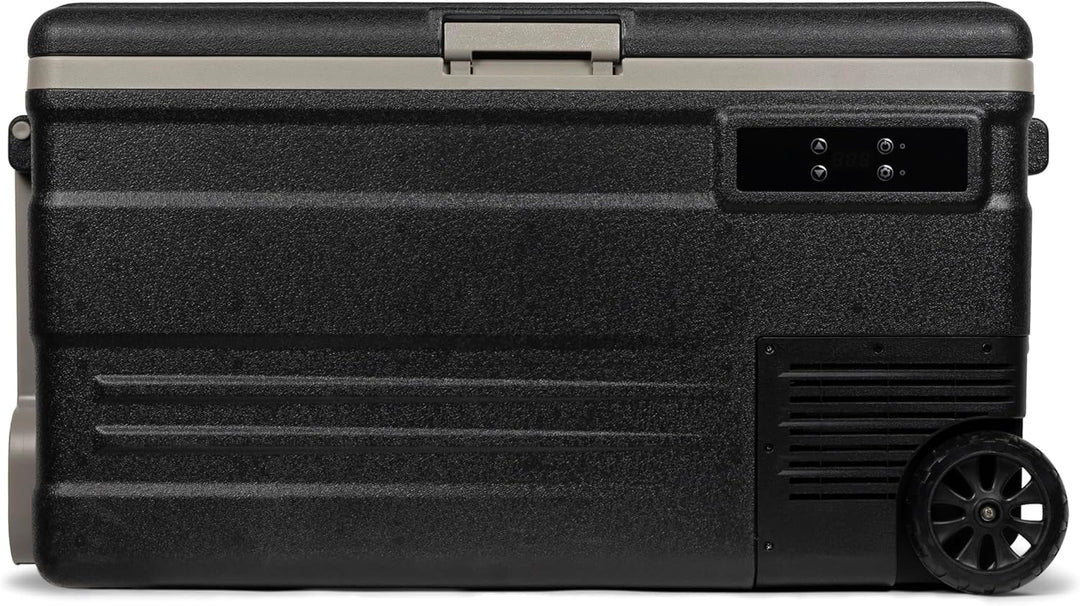 Steamy-E Single Zone 75 Roller, Elektrische Kompressor Kühlbox mit Rollen, 74 Liter, 12V/ 230V, zum