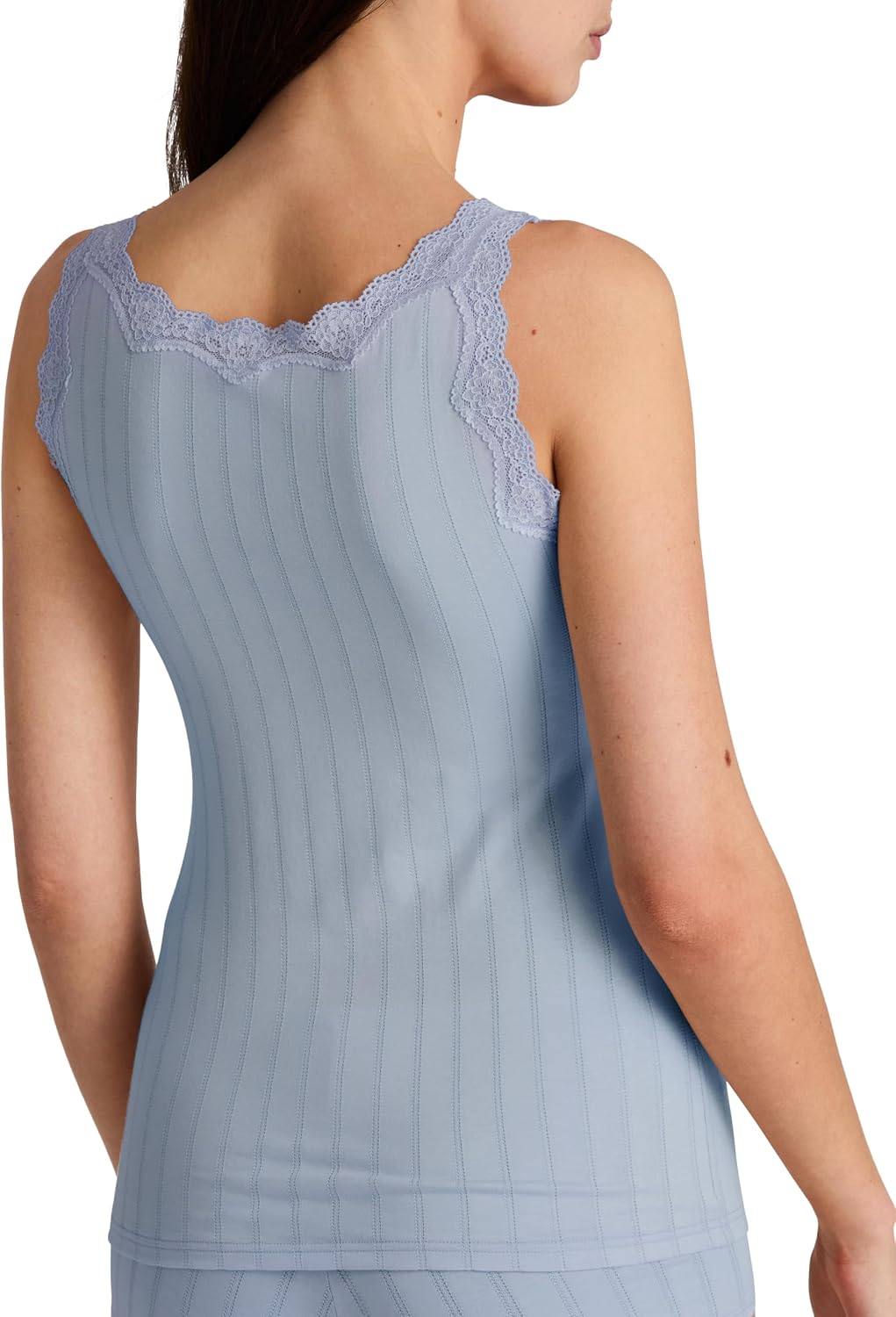 CALIDA Etude Toujours Tank Top Damen, mit Swiss+Cotton-Gütesiegel, edle Nadelstreifen-Optik und zart