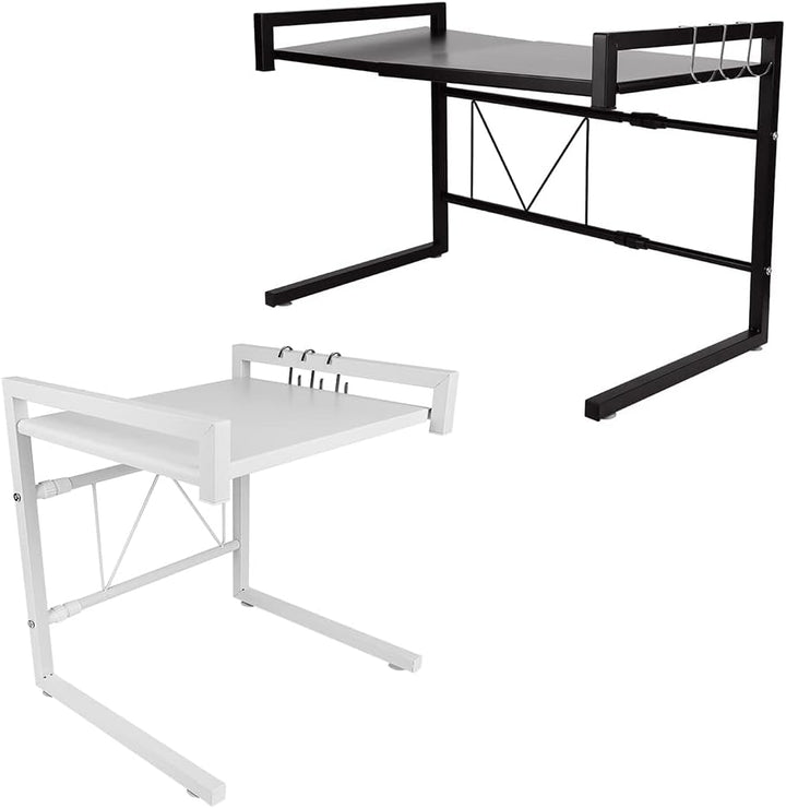 Ausziehbares platzsparendes Regal für Mikrowelle, Mikrowellenregal Küchenorganizer aus Metall mit 3