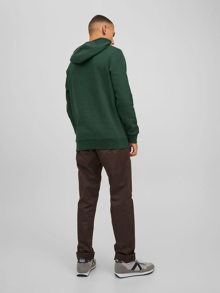 JACK & JONES Male Kapuzenpullover Logo Kapuzenpullover XS Island Green/Print White, XS Island Green/