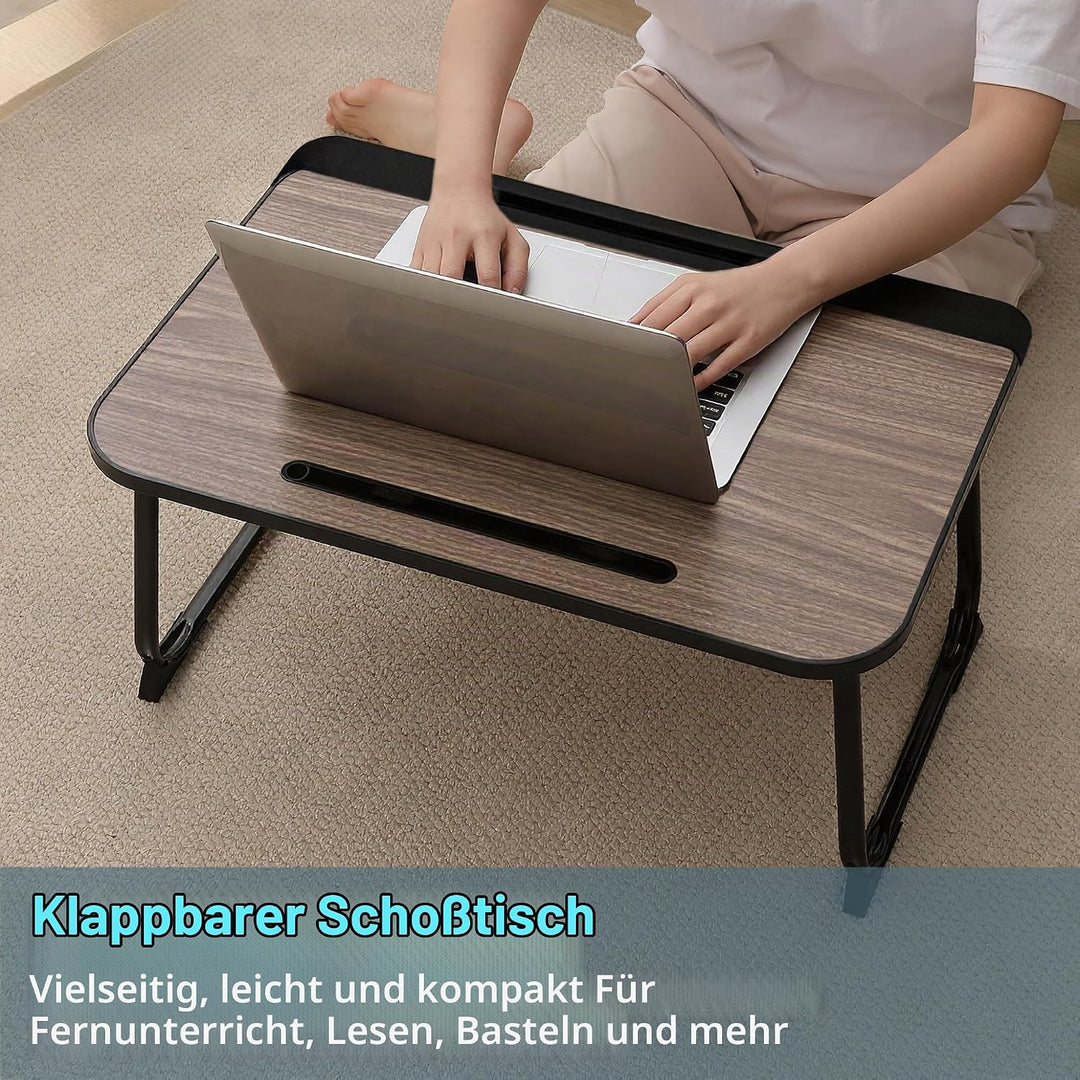 Laptop Bett Schreibtisch, Laptoptisch für Frühstück im Bett, Arbeit, Homeoffice, Laptopständer für S