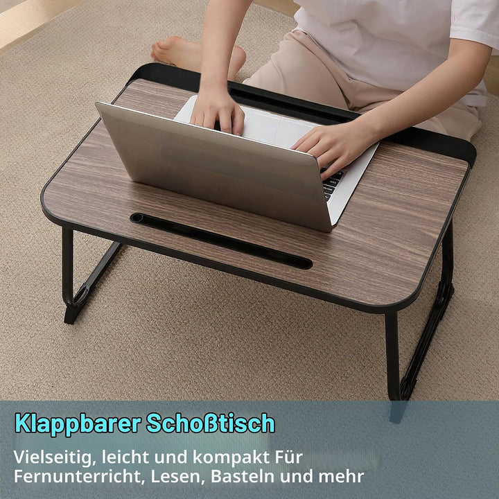 Laptop Bett Schreibtisch, Laptoptisch für Frühstück im Bett, Arbeit, Homeoffice, Laptopständer für S