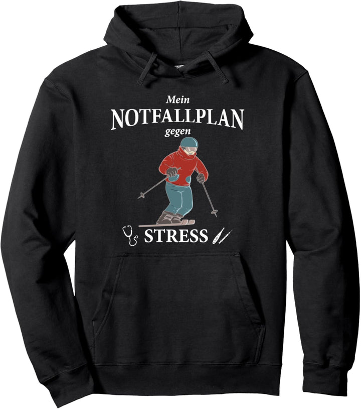 Notfallplan Skifahren - Ski Pullover Hoodie