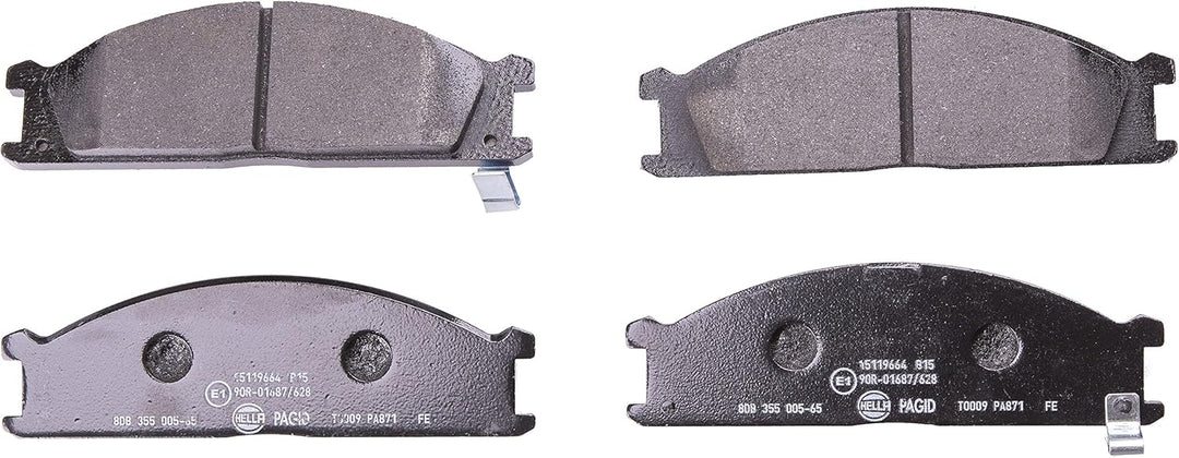 HELLA PAGID 8DB 355 005-651 Bremsbelagsatz - T0009 - Dicke/Stärke: 17mm - Bremssystem: Akebono - mit