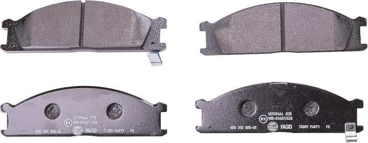 HELLA PAGID 8DB 355 005-651 Bremsbelagsatz - T0009 - Dicke/Stärke: 17mm - Bremssystem: Akebono - mit