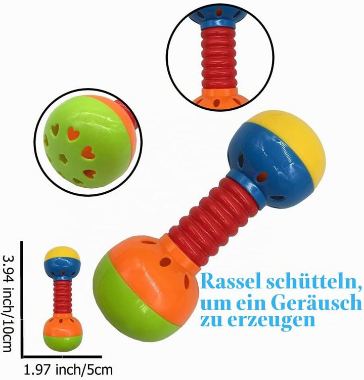 fiouni Baby Rassel Beissring Spielzeug Set Babys Erste Rasseln Babys Erstes Spielzeug Geschenkset fü