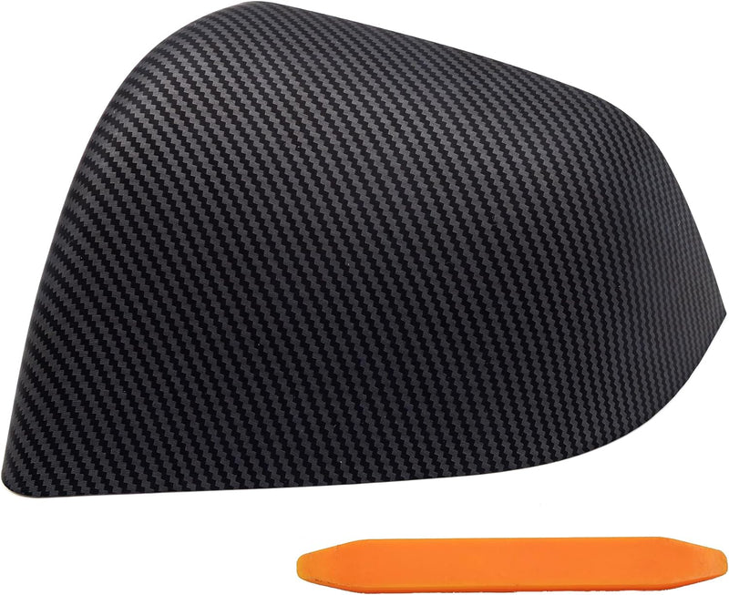 Tesvolution® Spiegelkappen Carbon-Optik für Tesla Model Y 2022-2023 Tuning Zubehör für Spiegel Abdec