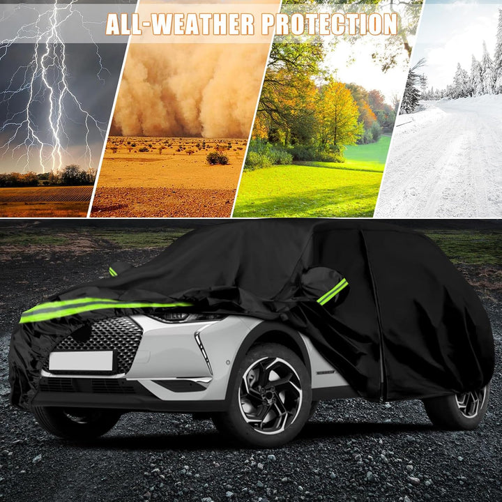 Autoabdeckung Passend für Citroen DS3/DS 3 Crossback 2009-2025, wasserdichte Vollgarage Autoplane mi