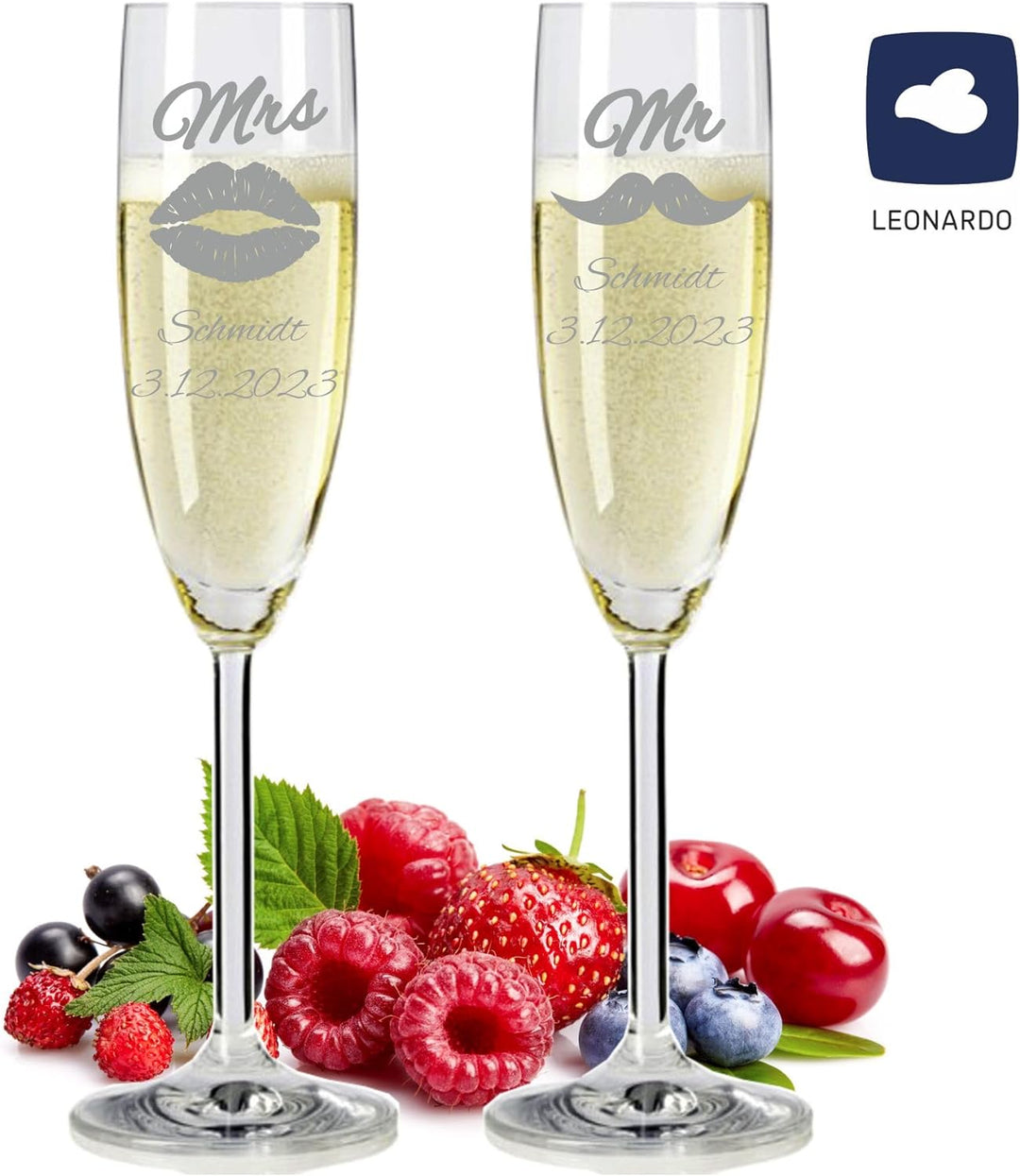 Geschenk zum Valentinstag – Sekt Geschenksets – Sektglas mit Gravur 200ml – Hochzeitsgeschenke – Ges