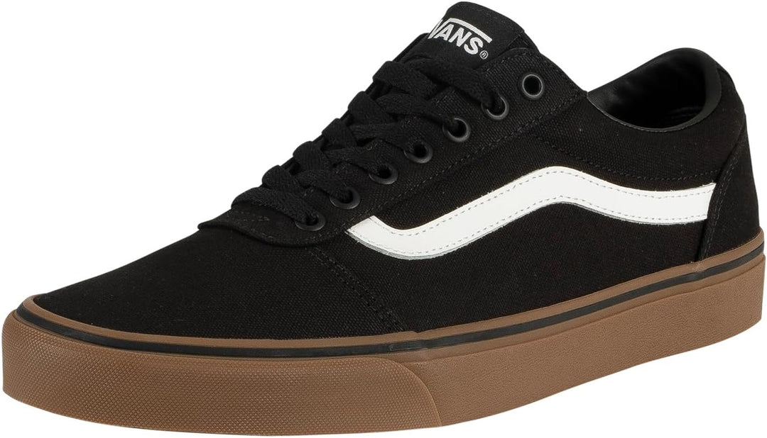 Vans Herren Ward Sneaker 39 EU Canvas Black Gum, 39 EU Canvas Black Gum