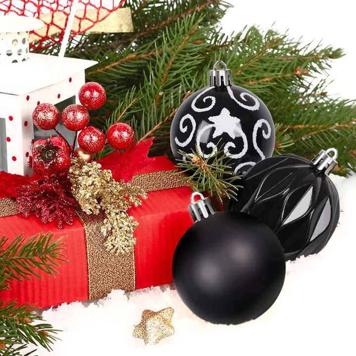 Ywlake Weihnachtskugel Ornamente Set für Weihnachtsbaum, 100-pcs Weihnachtsbaum Dekorationen Set Bru