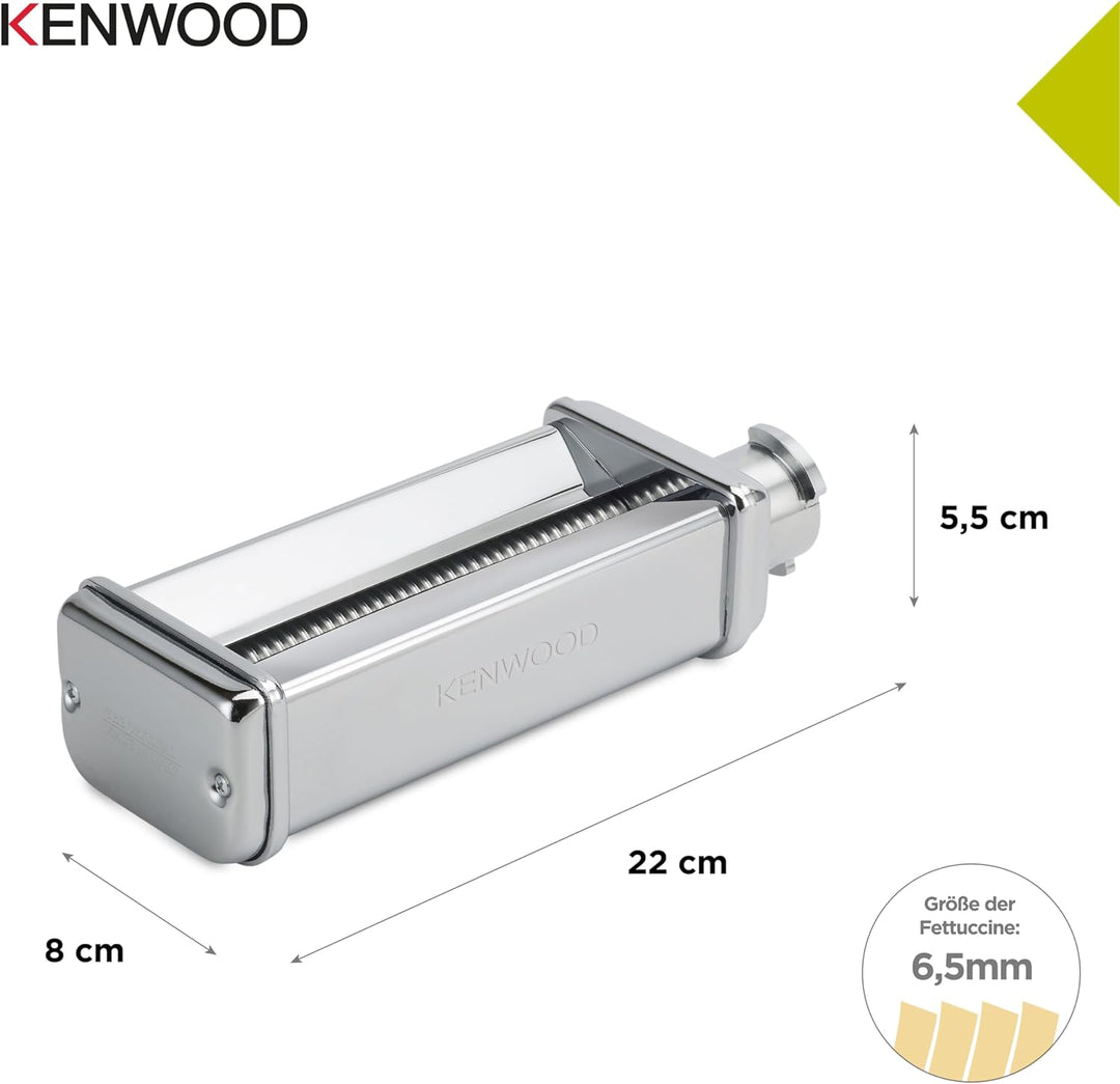 Kenwood KAX981ME Pasta-Schneideaufsatz Fettuccine, Küchenmaschinen-Zubehör, silber