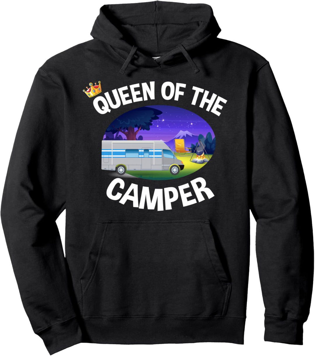 Queen of the Camper - Caravan Wohnmobil Camping Urlaub Pullover Hoodie
