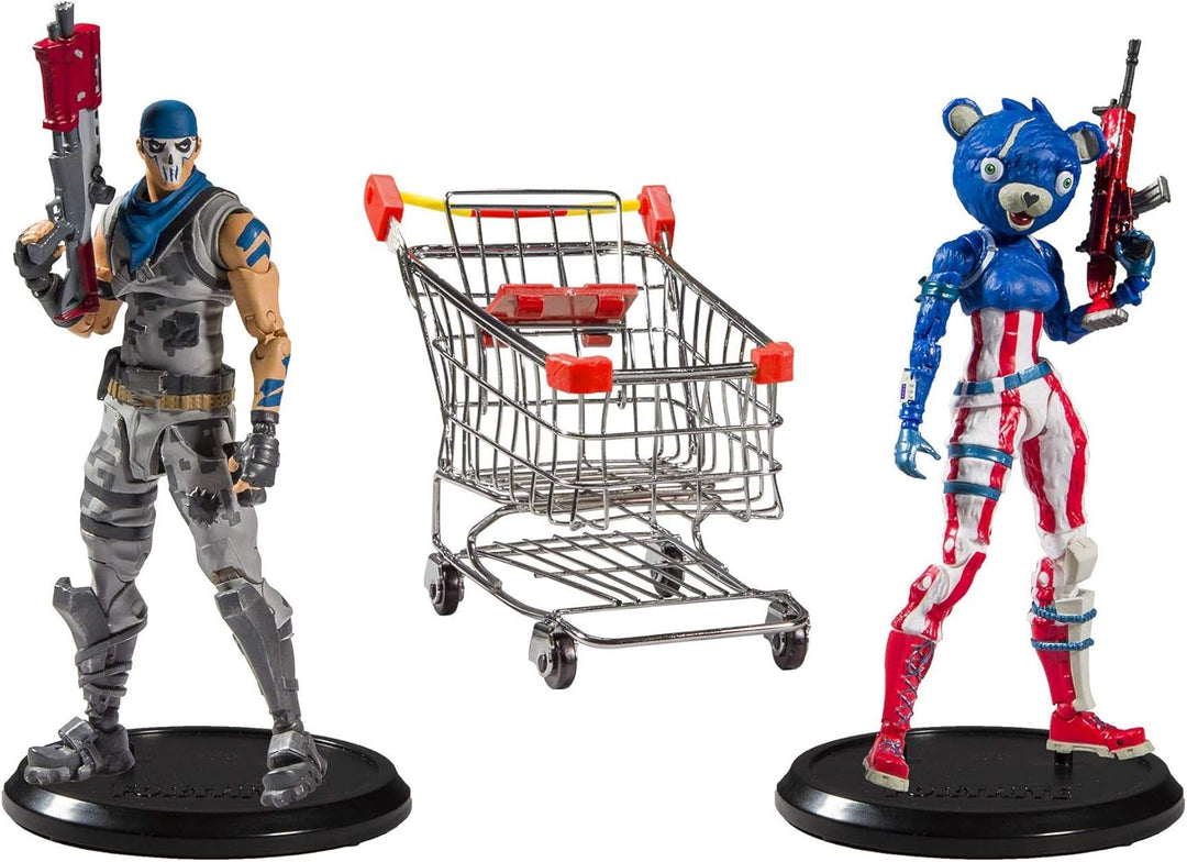 Fortnite 10591-9 Actionfiguren Shopping Cart Pack War Paint & Fireworks Team Leader 18 cm