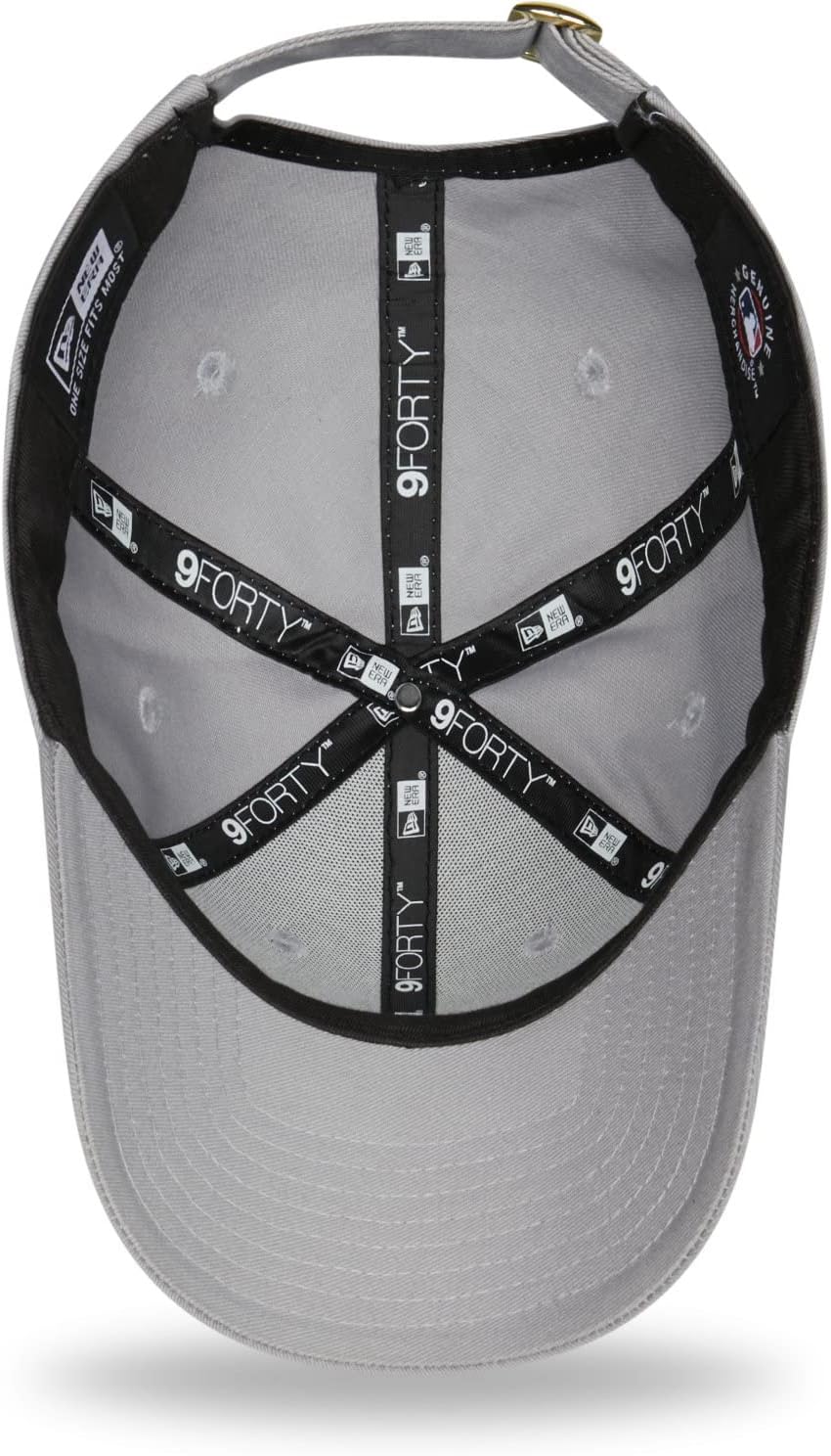 New Era 9Forty Damen Cap - METALLIC New York Yankees grau