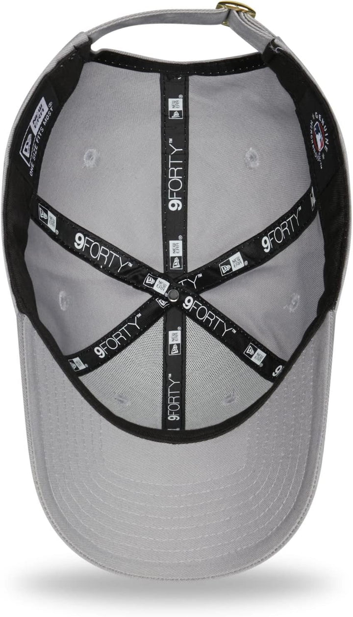 New Era 9Forty Damen Cap - METALLIC New York Yankees grau