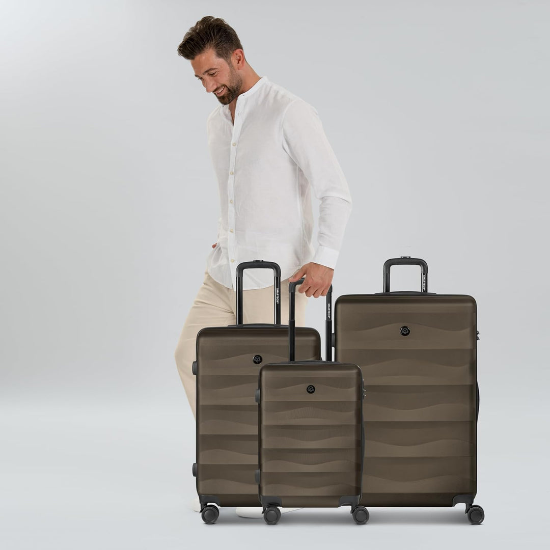 SMARTBOX Hartschalen Koffer-Set 3-teilig für Damen & Herren | leichte & stabile Reise-Trolleys aus h