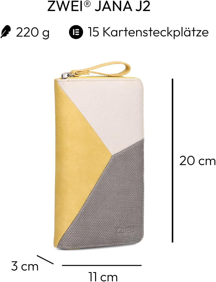 Zwei JANA Wallet J02 Lemon, Lemon