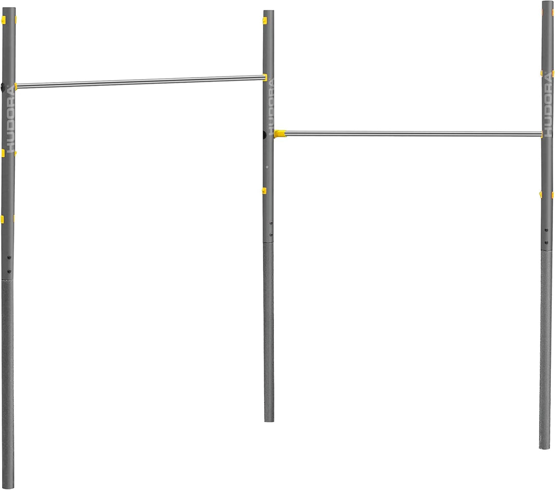 HUDORA Turnreck Fabian Standard/Pro - einfache/doppelte Turnstange für Kinder & Erwachsene - 4-fach
