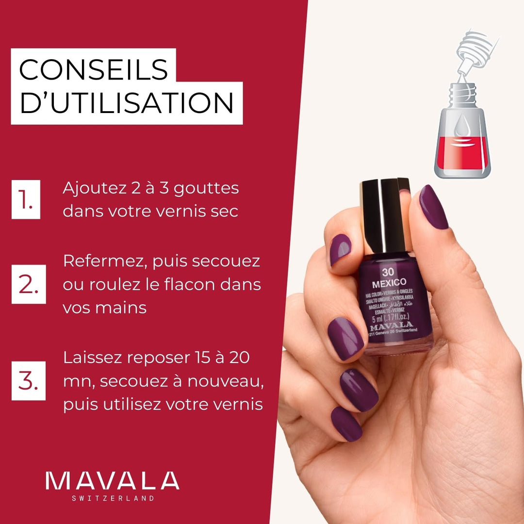 Mavala Nagellack Verdünner, für die richtige Konsistenz der Nagellack, 10 ml