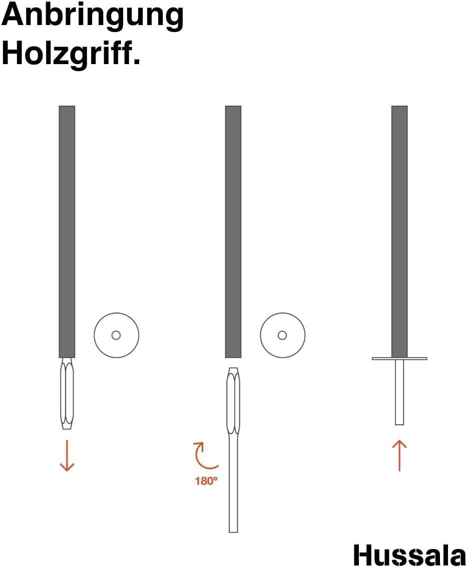 Hussala - Diamond Wachsfackeln Brennzeit 60 min Garten-Fackeln [50 Stück] 50 Stück Schwarz, 50 Stück