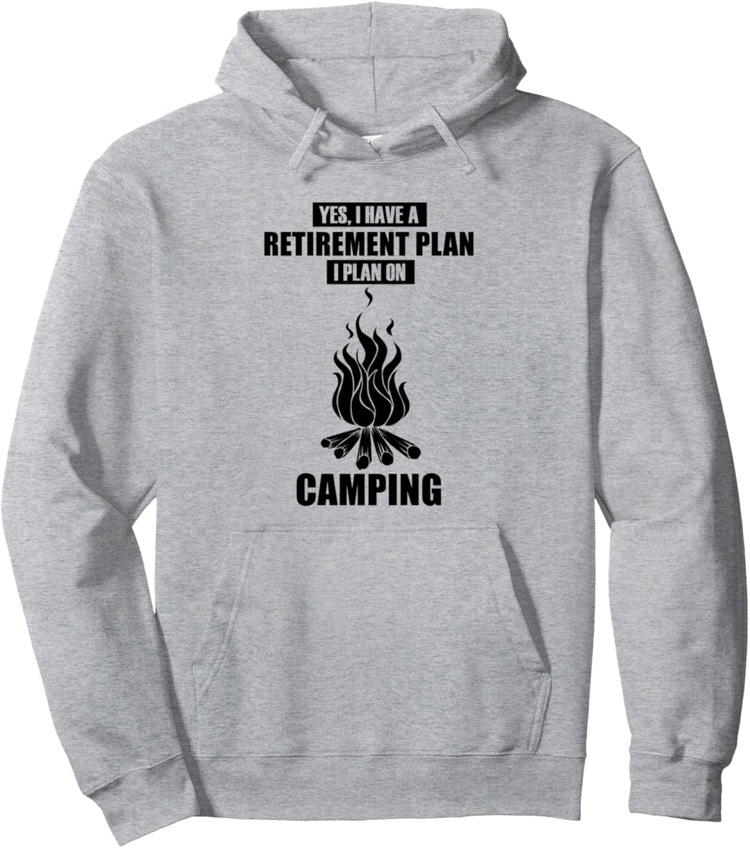 Camping Feuer Rentner Camper Ironisches Zitat Pullover Hoodie