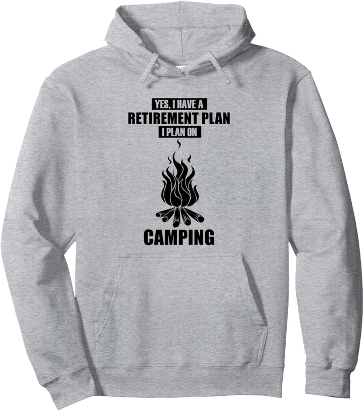 Camping Feuer Rentner Camper Ironisches Zitat Pullover Hoodie