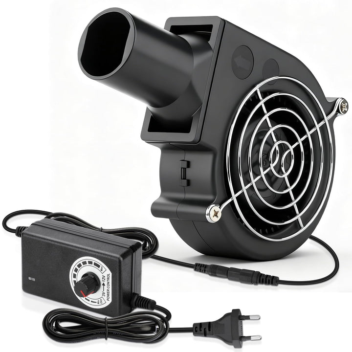 Wathai 97mm Radiallüfter 230V Gebläse mit Drehzahlregler 230V Regelbarer Turbinen Lüfter, Rohr für K