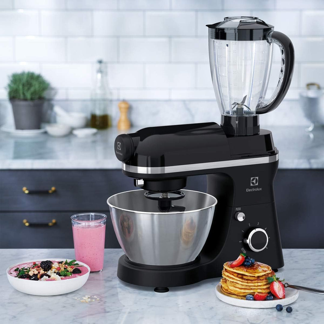 Electrolux ekm3700 800 W 4L schwarz – Küchenmaschine, 4 l, Rotation, Metall, Stahl, 1,2 m