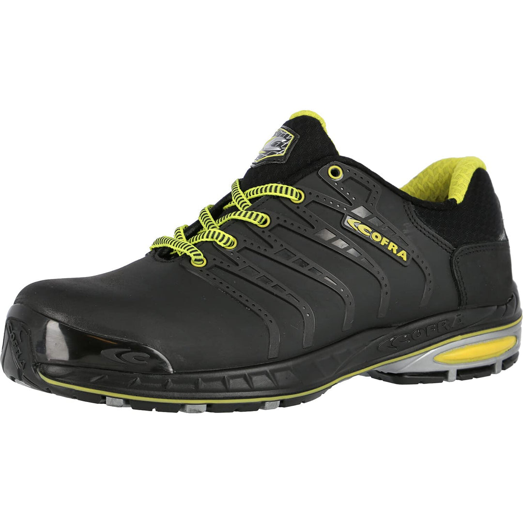Cofra 19030-000.W39 FOTOFINISH S3 SRC Sicherheitsschuhe, Schwarz/Gelb, Grösse 39 39 EU, 39 EU