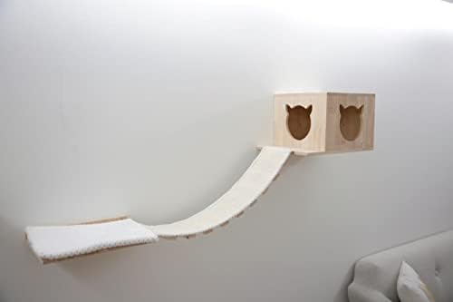 Kerbl Katzen Kletterwand Anden, Trittstufen Brett Säule Mulde Brücke Höhle 7-TLG