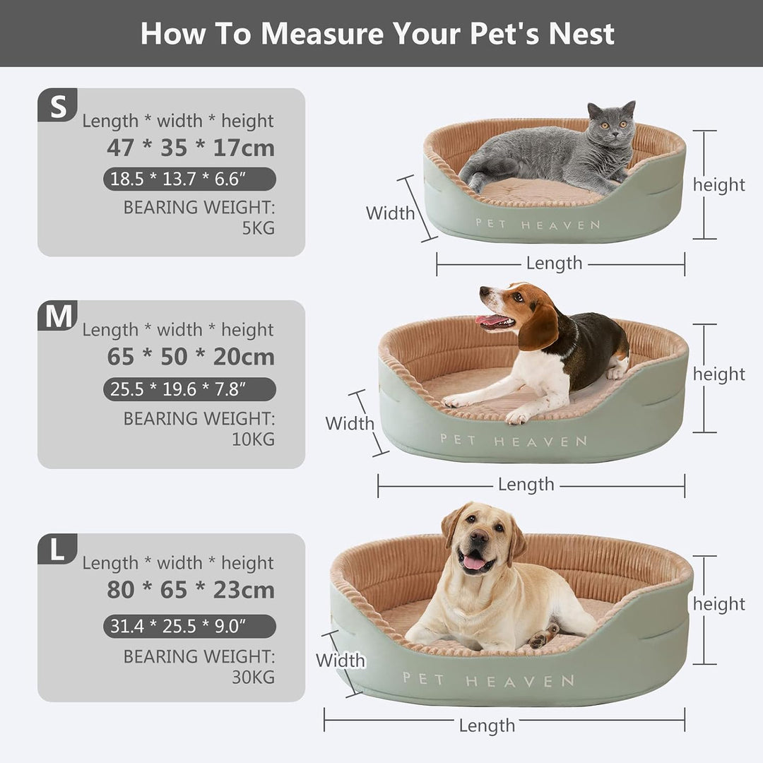 PETCUTE Hundebett für Mittlere Hunde,Orthopädisch Haustierbett für kleine und mittelgrosse Hunde und