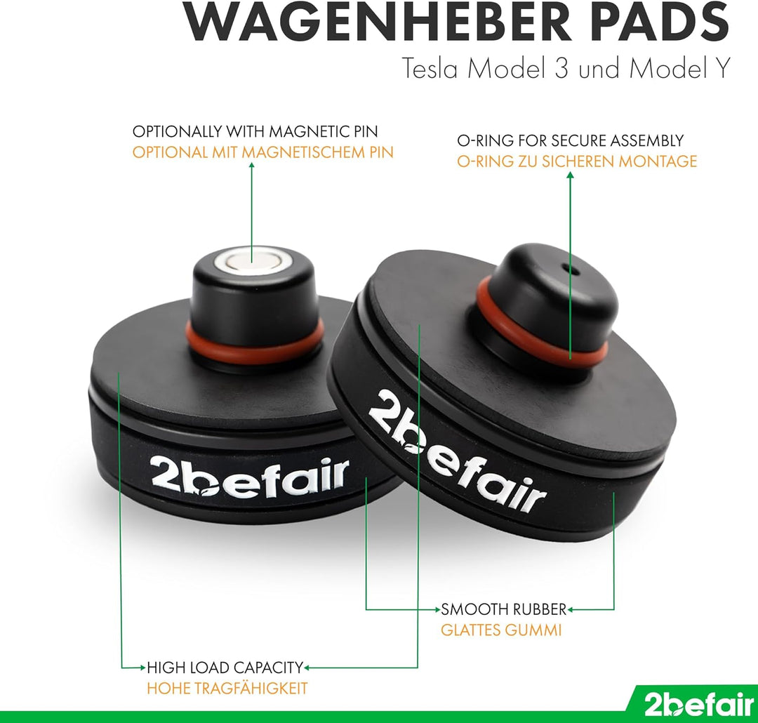 2befair Wagenheber Pad Jack Pad Gummiauflage Aufnahmepunkt Hebepunkt Adapter Unterlage Kompatibel fü
