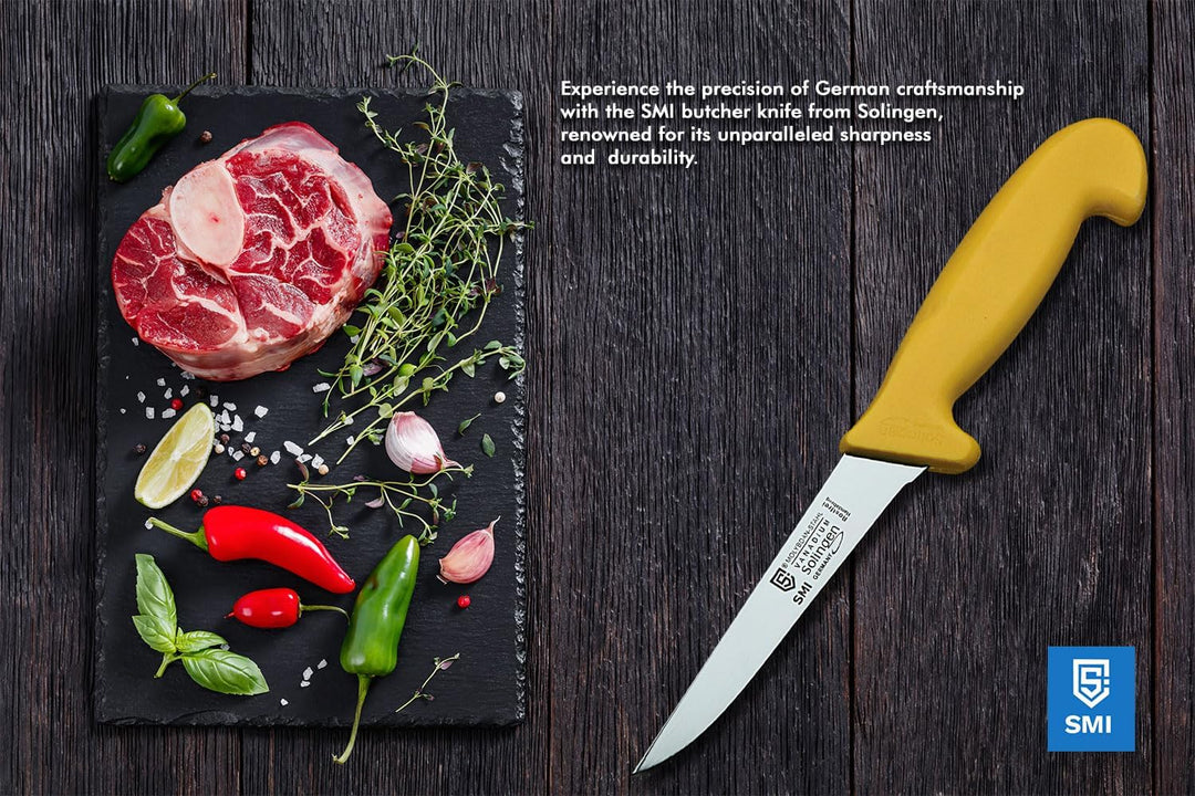 SMI- Solingen Metzgermesser 5-teilig Aus Edelstahl Rostfrei Schlachtermesser