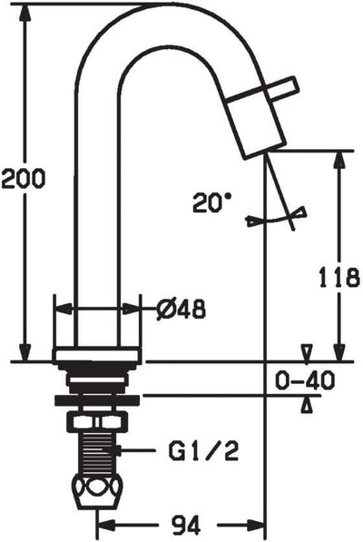 Hansa 50938101 Hansanova Style Waschtisch Armatur