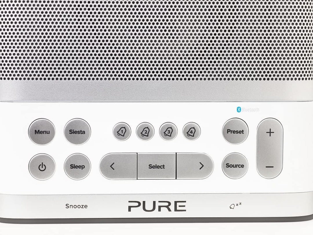 Pure Siesta S6 Bluetooth Radiowecker (Digitalradio, CrystalVue Display, Bluetooth, DAB/DAB+ und UKW,