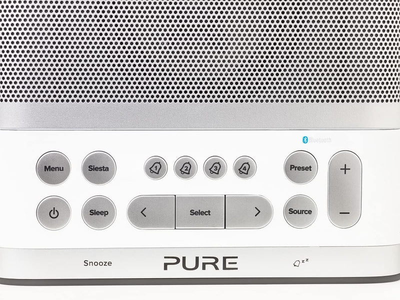 Pure Siesta S6 Bluetooth Radiowecker (Digitalradio, CrystalVue Display, Bluetooth, DAB/DAB+ und UKW,