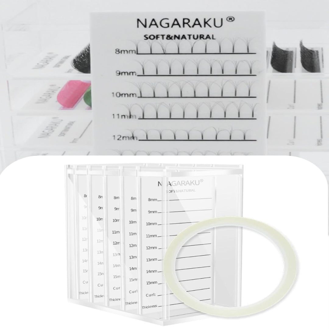 NAGARAKU Magnetische Wimpernverlängerung Aufbewahrungsbox Acryl 5 Schichten Falsche Wimpern Organize